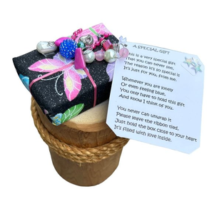 Handcrafted, Embellished, Fabric Wrapped‎ Gift Box